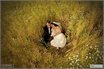 Молодая пара отдыхает в поле, природа, фотосъемка свадеб в Кишиневе