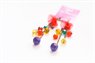 #b530. Cercei "Summer Cocktail" din flori organza 