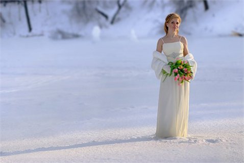 Свадьба зимой – зимние свадебные фотосессии. Скидка 50 % от "ALLFocus Studio"!