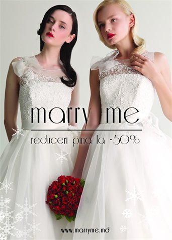 Reduceri de pina la 50% la rochii de mireasa 2013-2012 in salonul "Marry Me"