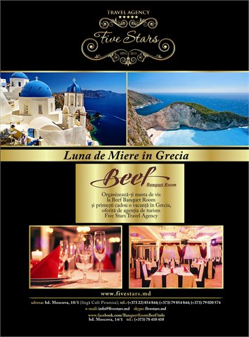 Cadou de vis de la "Beef Banquet" — o călătorie uimitoare în Grecia pentru doi!