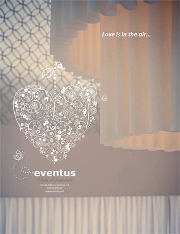 Sala de festivități "Eventus" —ofertă specială de Sf. Valentin