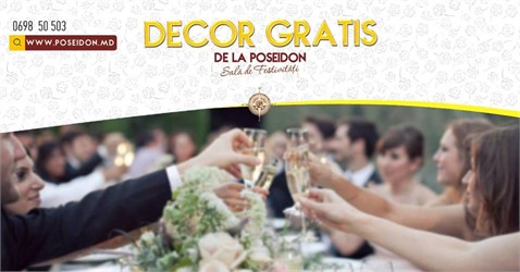 Restaurantul "Poseidon" oferă gratuit decor pentru nuntă