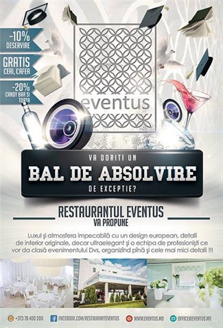 Va doriti un bal de absolvire de exceptie? Restaurantul "Eventus" va propune