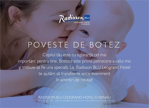Poveste de botez la Radisson Blu Leogrand Hotel