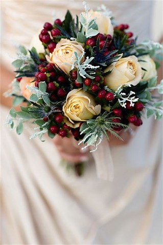 Мастерская цветочного дизайна "NoRideFlori" — зимний свадебный букет