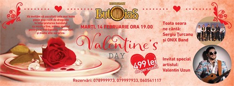 Отпразднуйте День Святого Валентина в ресторане "Butoiaș"