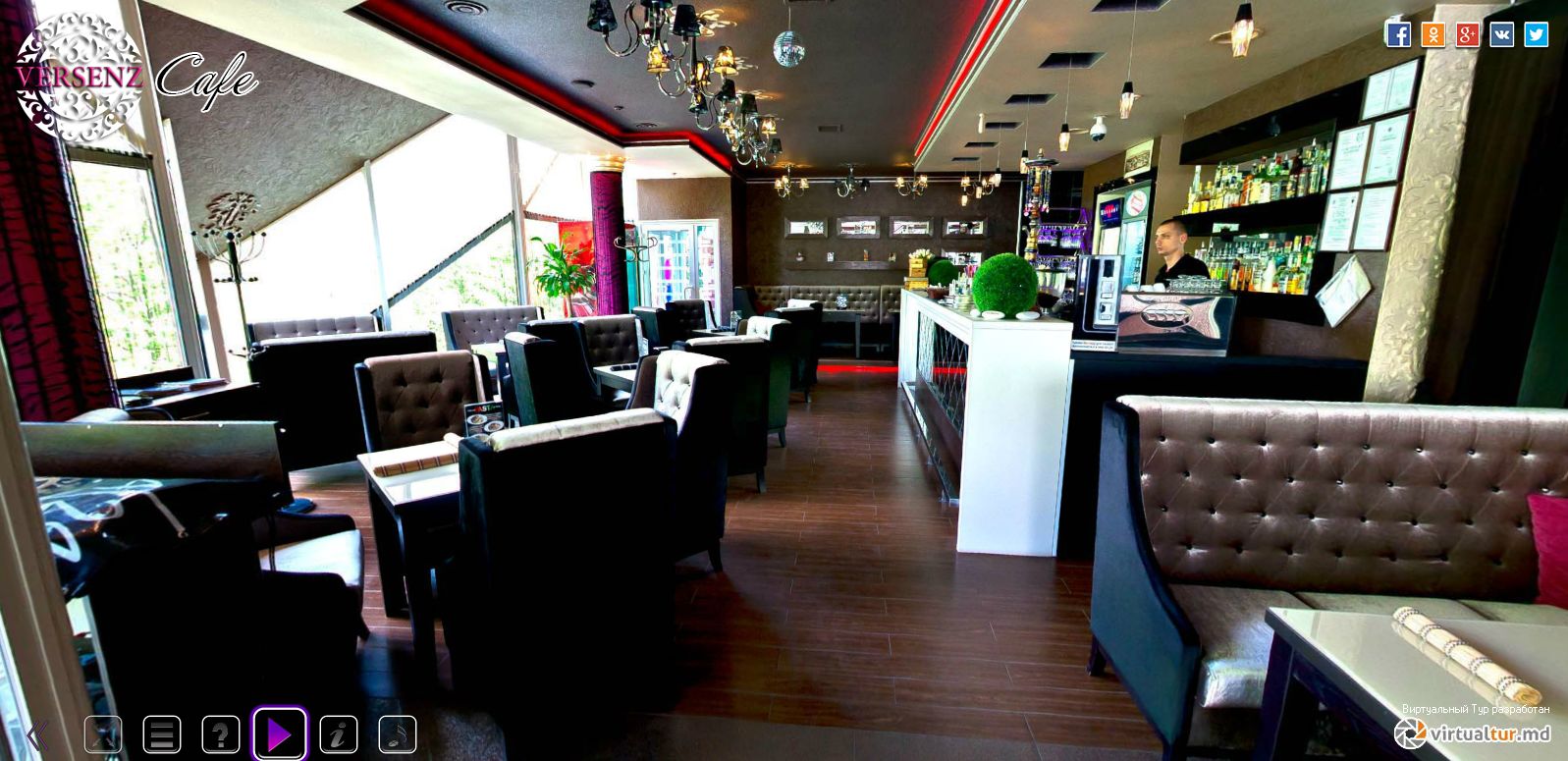 3D панорама ресторана 'Versenz'