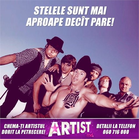 Artist.md — peste 150 de artiști și vedete pe o singură pagină